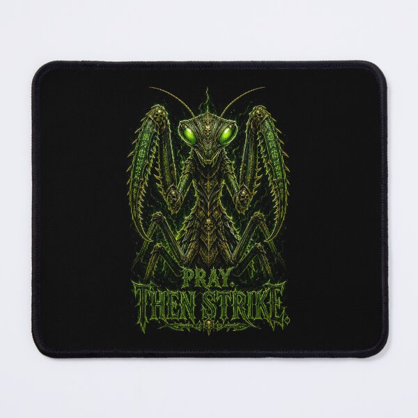 Item preview, Pray Then Strike Praying Mantis Gothic Dark Fantasy Assassin Art designed and sold by Martin's_Design.