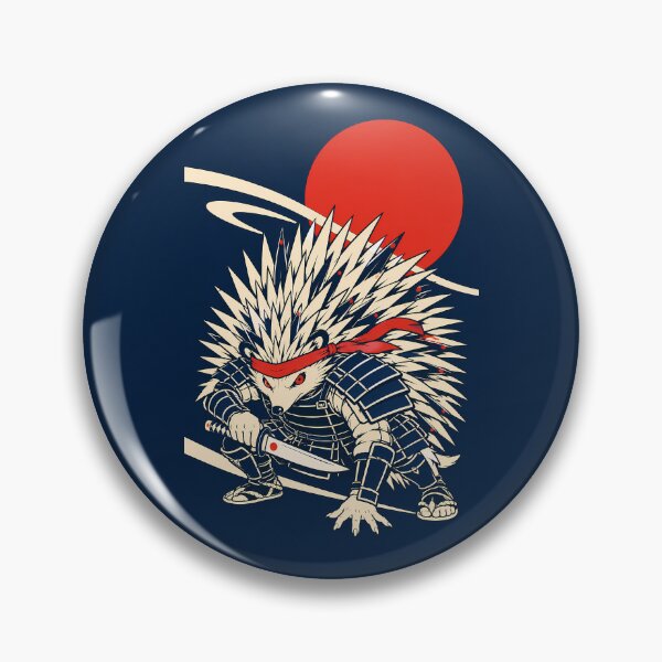 Item preview, Samurai Hedgehog designed and sold by KungPowUnicorn.