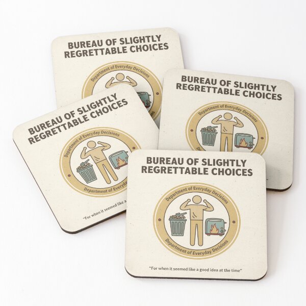 Item preview, Bureau of Slightly Regrettable Choices designed and sold by PictorialWhimsy.