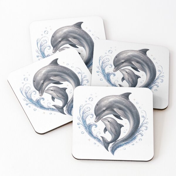 Item preview, Heart Mother And Baby Dolphin designed and sold by Passionread.