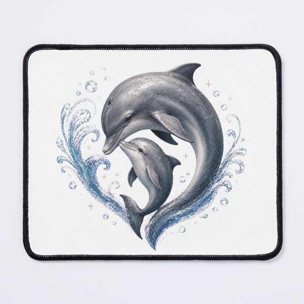 Item preview, Heart Mother And Baby Dolphin designed and sold by Passionread.