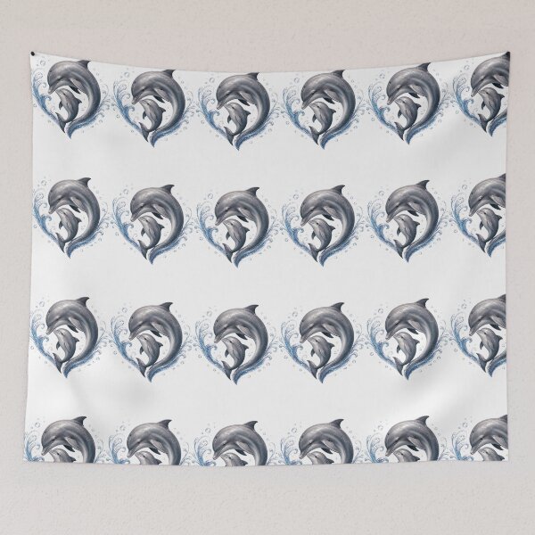 Item preview, Heart Mother And Baby Dolphin designed and sold by Passionread.