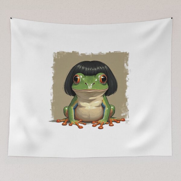 Item preview, Frog With A Bob Weirdcore Meme designed and sold by LunaMagicStudio.