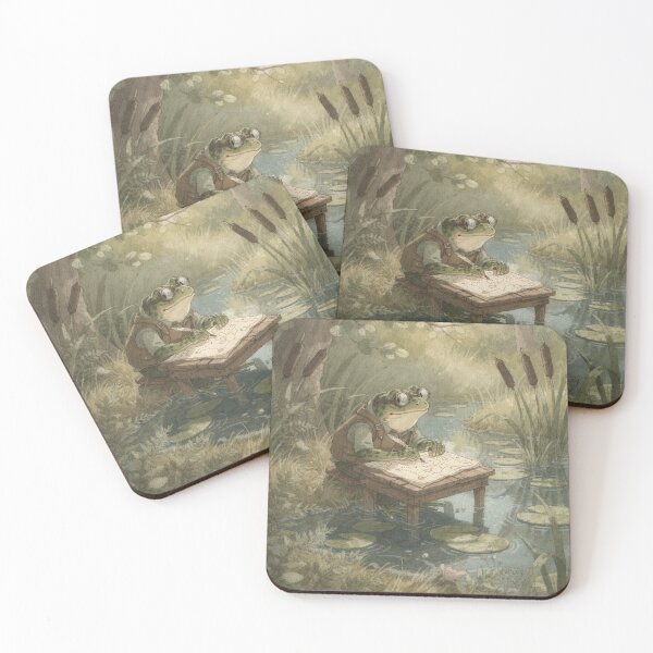 Item preview, Frog Cartographer of the Pond designed and sold by PictorialWhimsy.