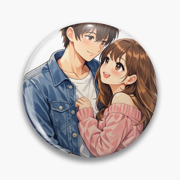 Item preview, Anime couple in a sweet embrace designed and sold by ARIN2550.