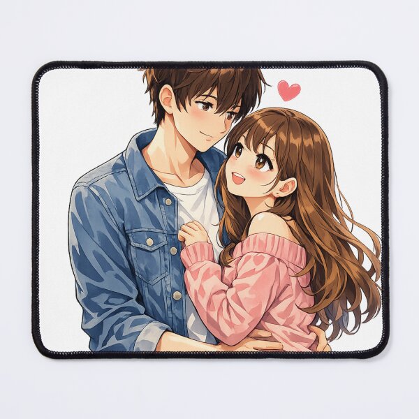 Item preview, Anime couple in a sweet embrace designed and sold by ARIN2550.