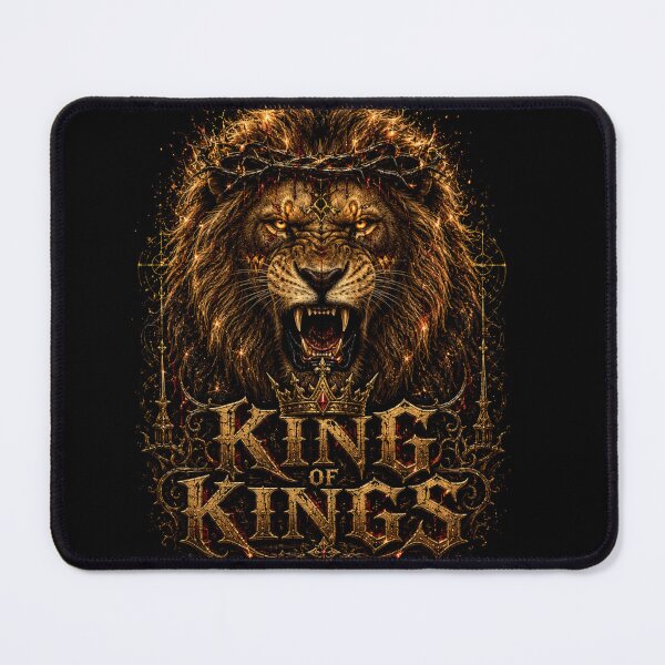 Item preview, King of Kings Lion Dark Gothic Fantasy Crown of Thorns Art designed and sold by Martin's_Design.