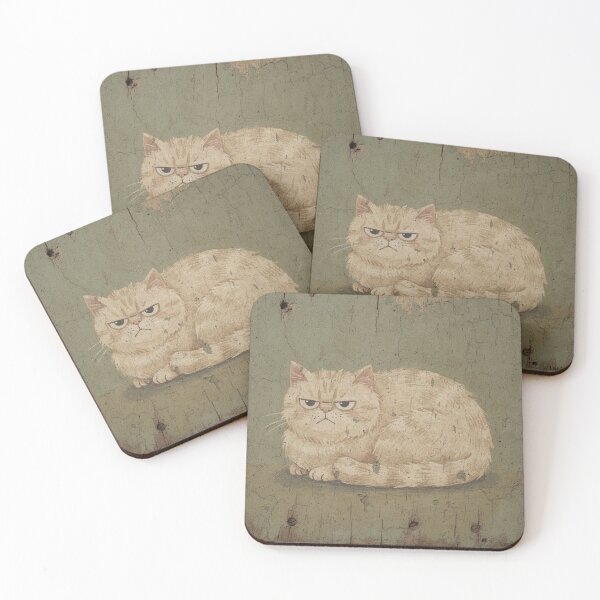 Item preview, Cream Cat in a Disapproving Loaf designed and sold by PictorialWhimsy.