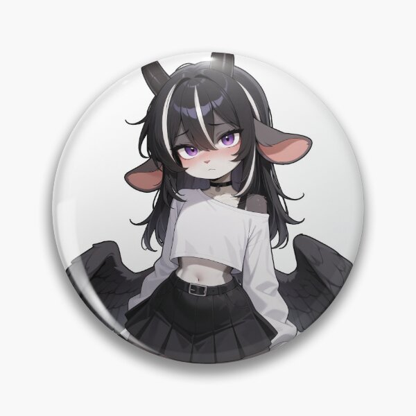 Item preview, Nyxie the Mall Goth designed and sold by CeluniaMoon's Art - Cute Furry, Anime, and More! .