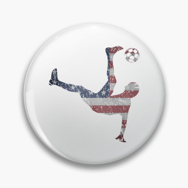 Item preview, Us National Team Bicycle Kick American Flag Soccer designed and sold by geofretread.