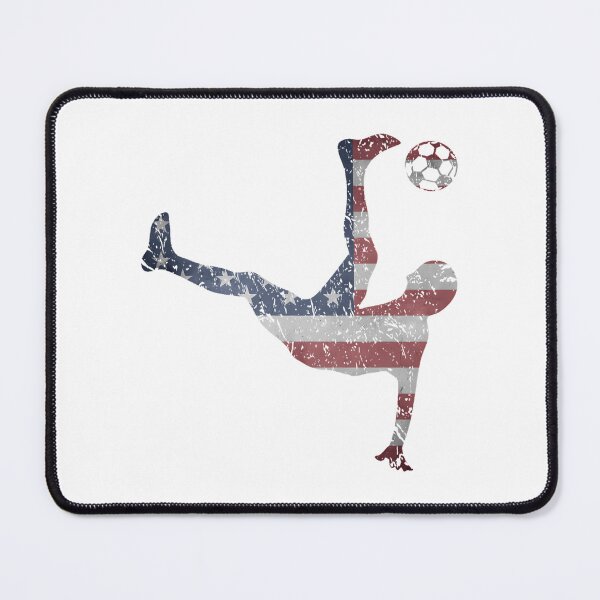 Item preview, Us National Team Bicycle Kick American Flag Soccer designed and sold by geofretread.