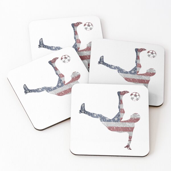 Item preview, Us National Team Bicycle Kick American Flag Soccer designed and sold by geofretread.