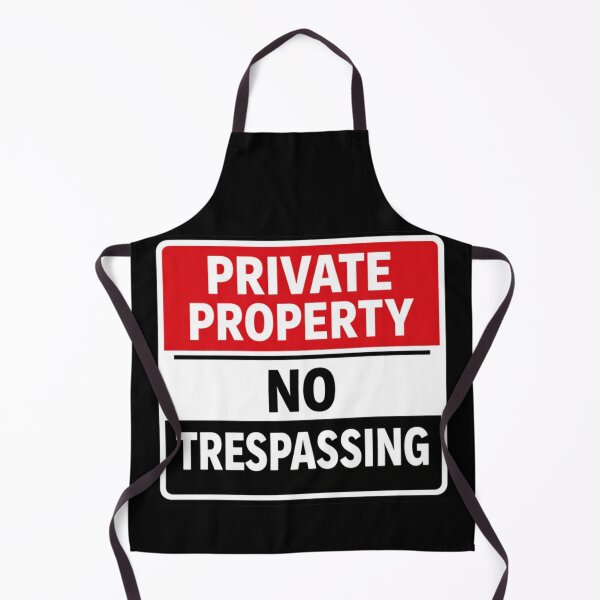 Item preview, PRIVATE PROPERTY NO TRESPASSING designed and sold by Beluga Cat.