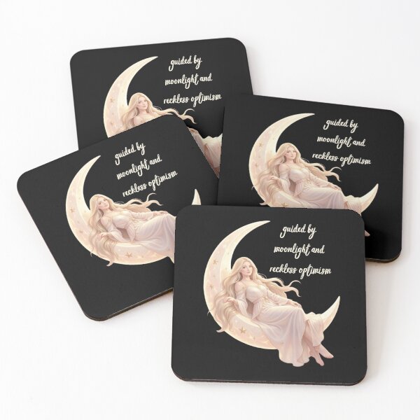 Item preview, Guided by Moonlight and Reckless Optimism | Pastel Moon Witch designed and sold by Starlett Designs.