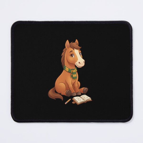 Item preview, Horse Reading an Open Book designed and sold by Timowo Studio | Fine Line Wildlife Art & Modern Nature Graphics.
