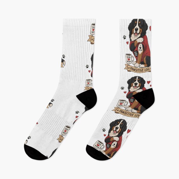 Item preview, Bernese Dog with Tattoo Illustration I Heart Mom designed and sold by Blok45.