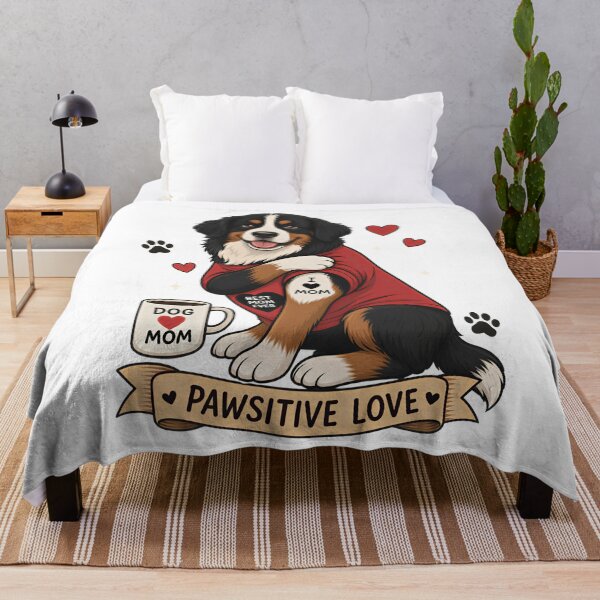 Item preview, Bernese Dog with Tattoo Illustration I Heart Mom designed and sold by Blok45.
