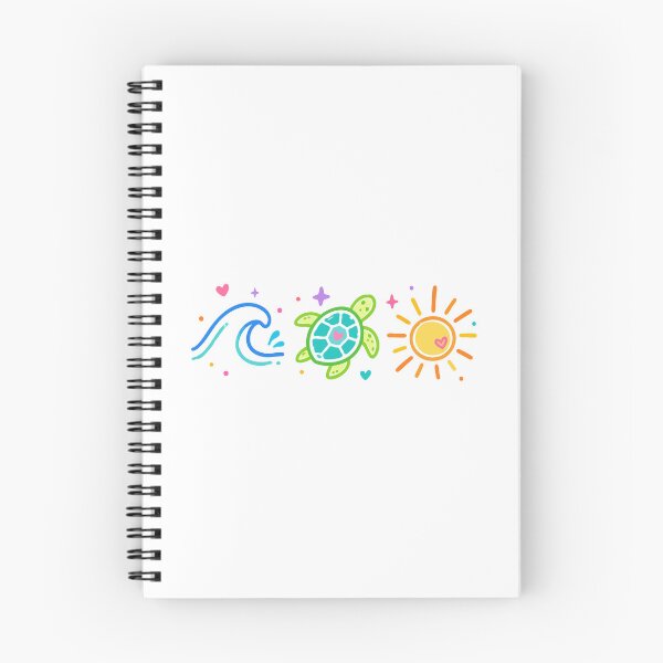 Item preview, Ocean Soul Trio - Cute Sea Turtle Wave and Sun Sticker Set designed and sold by Rub14ekArts.