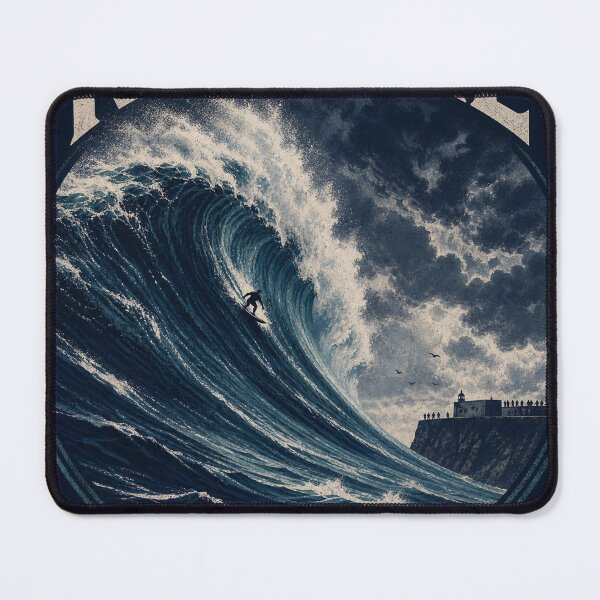 Item preview, Nazaré Giant Wave – Big Wave Surf Hero Design designed and sold by Jandedan.