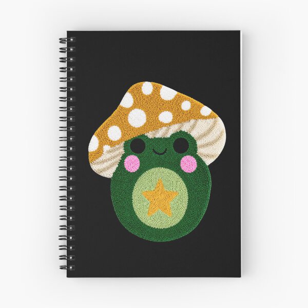 Item preview, Cute Star Frog Mushroom Kawaii Tufted Rug Art designed and sold by ColorSplash123.