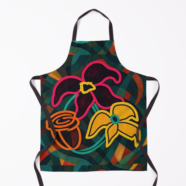 Item preview, Mid-century modern flowers geometric mosaic designed and sold by REDCLASH2002.