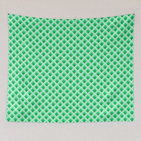 Item preview,  Jade Labyrinth - Green Geometric Diamond Pattern designed and sold by BlackthornDsign.
