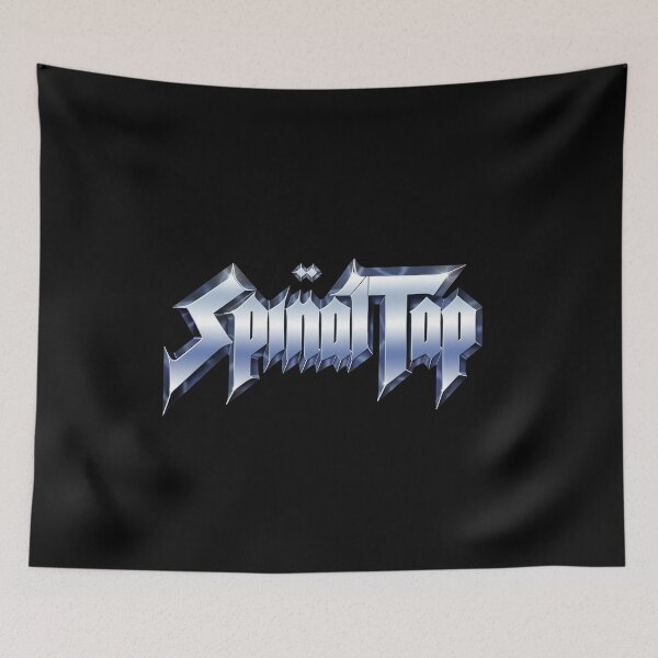 Item preview, Spinals Taps Chrome Metal Rock Logo designed and sold by MeanpersonaArt.