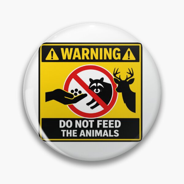 Item preview, WARNING: DO NOT FEED THE ANIMALS designed and sold by Beluga Cat.