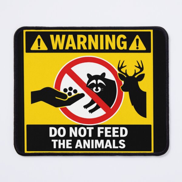 Item preview, WARNING: DO NOT FEED THE ANIMALS designed and sold by Beluga Cat.