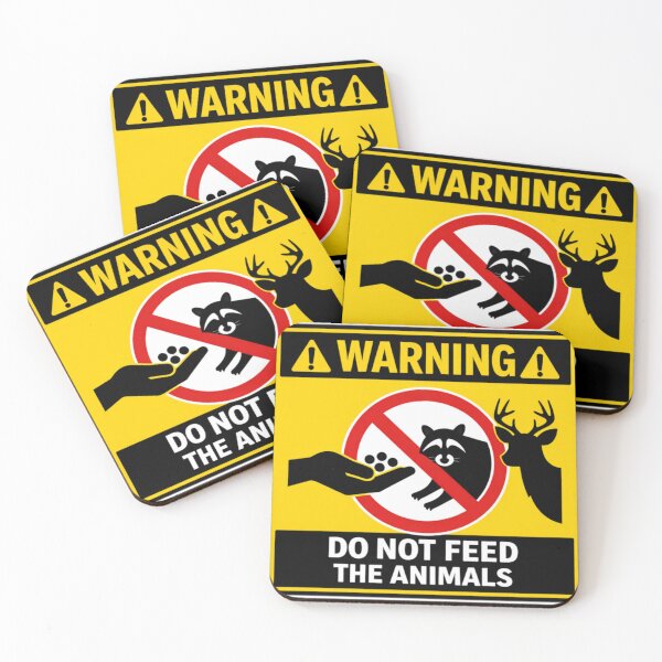 Item preview, WARNING: DO NOT FEED THE ANIMALS designed and sold by Beluga Cat.