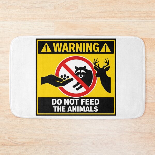 Item preview, WARNING: DO NOT FEED THE ANIMALS designed and sold by Beluga Cat.