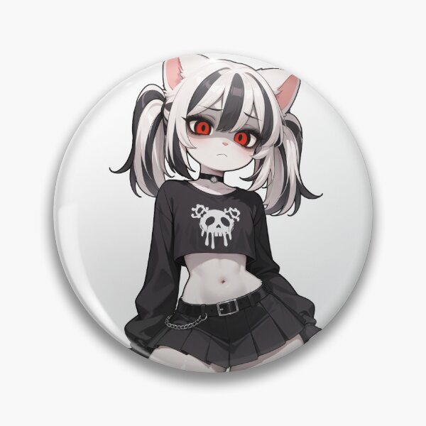 Item preview, Kat the Mall Goth designed and sold by CeluniaMoon's Art - Cute Furry, Anime, and More! .