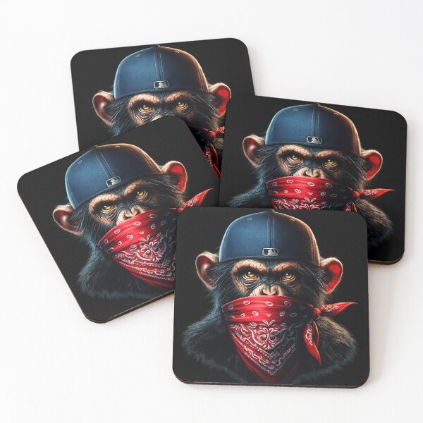 Item preview, Urban Rebel Chimpanzee Streetwear Portrait designed and sold by NeonCore.