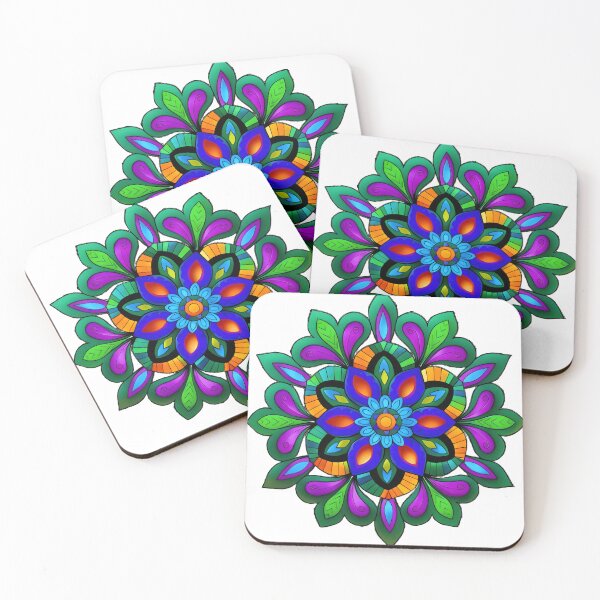 Item preview, Colorful Mandala Flower Pattern designed and sold by HealingArtByLna.