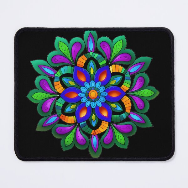 Item preview, Colorful Mandala Flower Pattern designed and sold by HealingArtByLna.