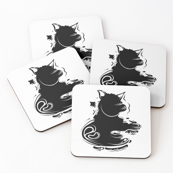 Item preview, Abstract Tribal Black Cat Silhouette Graphic Art designed and sold by Zfdsgn.
