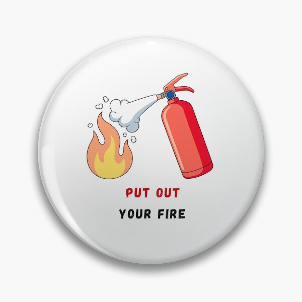 Item preview, Put Out Your Fire Funny Fire Extinguisher Design designed and sold by CrownINDesign.