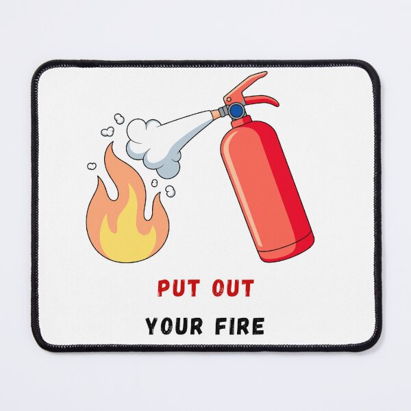 Item preview, Put Out Your Fire Funny Fire Extinguisher Design designed and sold by CrownINDesign.