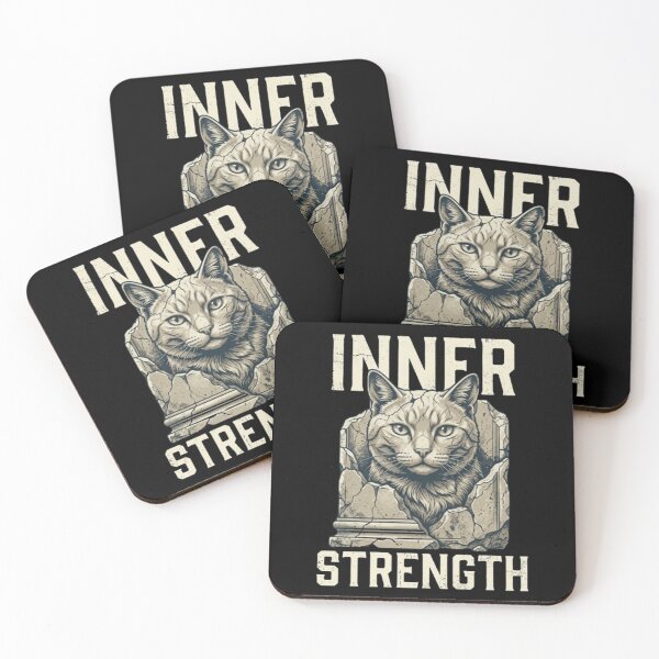 Item preview, Inner Strength – Cat Breaking Barriers designed and sold by Dogandesighn.