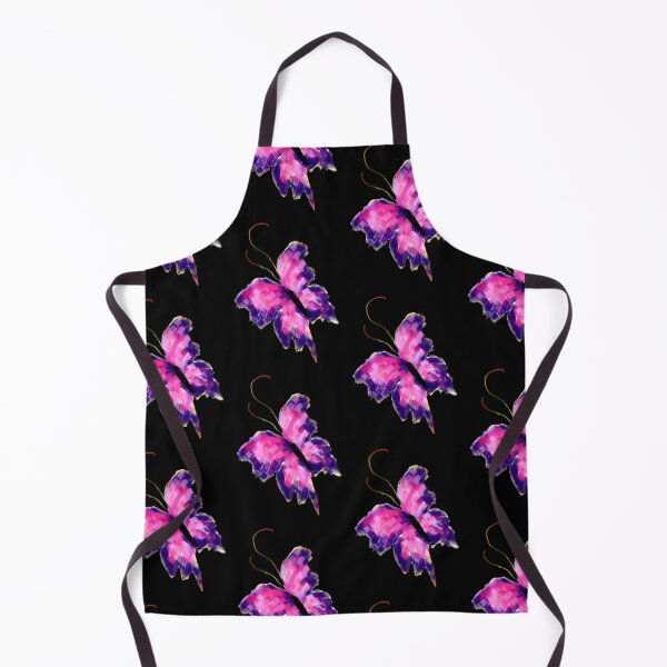 Item preview, Vibrant pink purple butterfly dark background pattern decor designed and sold by Shukasya-Arts.