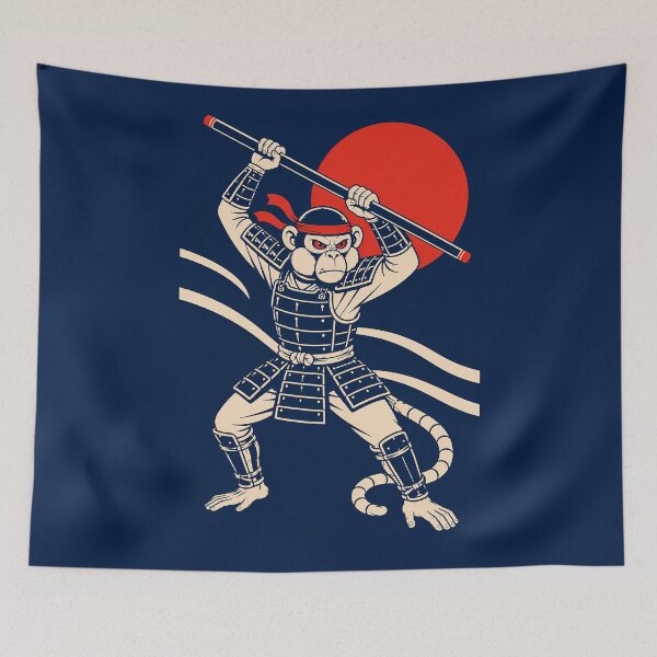 Item preview, Samurai Monkey designed and sold by KungPowUnicorn.