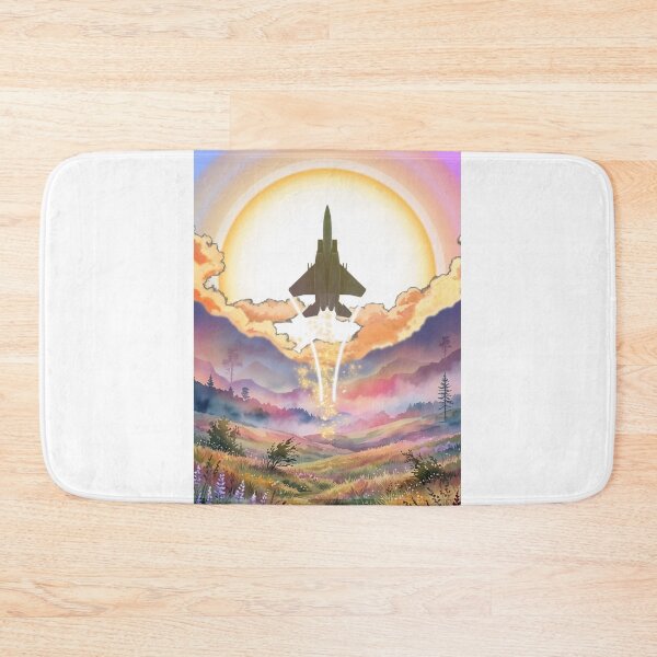 Item preview, F-15 Eagle Rising Sun Fantasy Landscape Aviation Poster designed and sold by HEROHIRO.