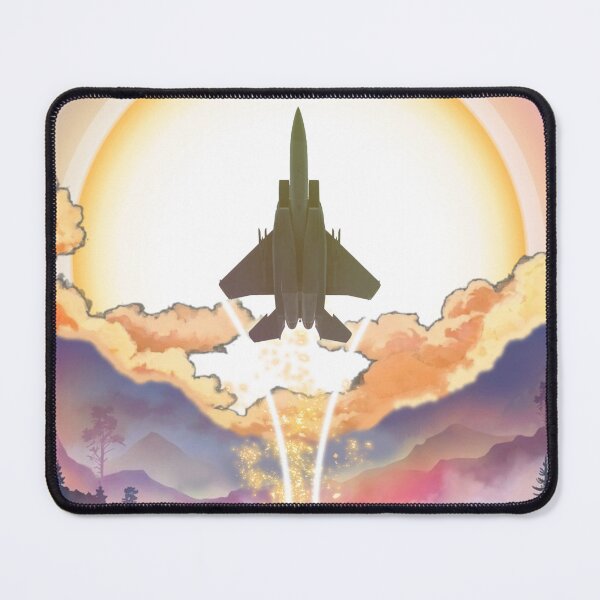 Item preview, F-15 Eagle Rising Sun Fantasy Landscape Aviation Poster designed and sold by HEROHIRO.
