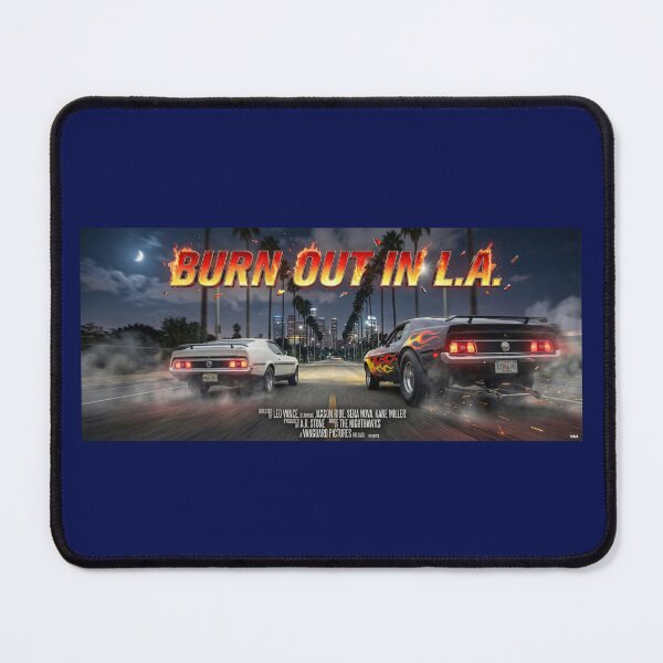 Item preview, ROAD MOVIE POSTER BURN OUT IN LA 1971 designed and sold by VERYOLDROAD BY AXTON BROWNING .