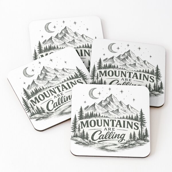 Item preview, mountains are calling designed and sold by Side Quest Co..