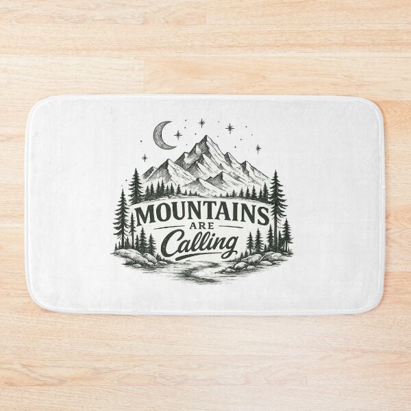 Item preview, mountains are calling designed and sold by Side Quest Co..