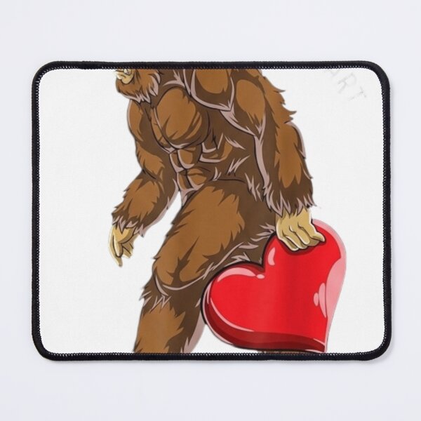 Item preview, Bigfoot Carrying Heart - Cute Sasquatch Valentine's Day Design designed and sold by QUIRKFITs.