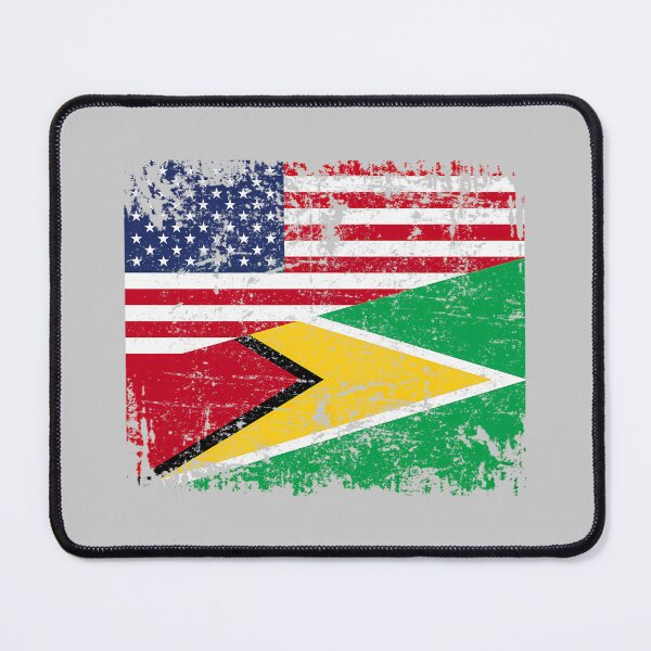 Item preview, Guyanese Roots Half American Flag USA Guyana Flag Comfort Colors designed and sold by KathieFaugh.