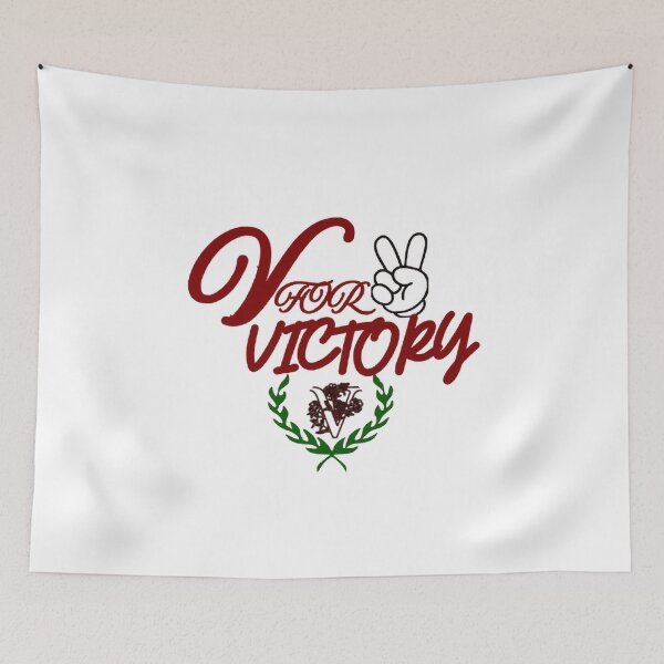 Item preview, Victory Hand Sign – Stylish Typography Graphic Design . designed and sold by ArtfulLife3456.