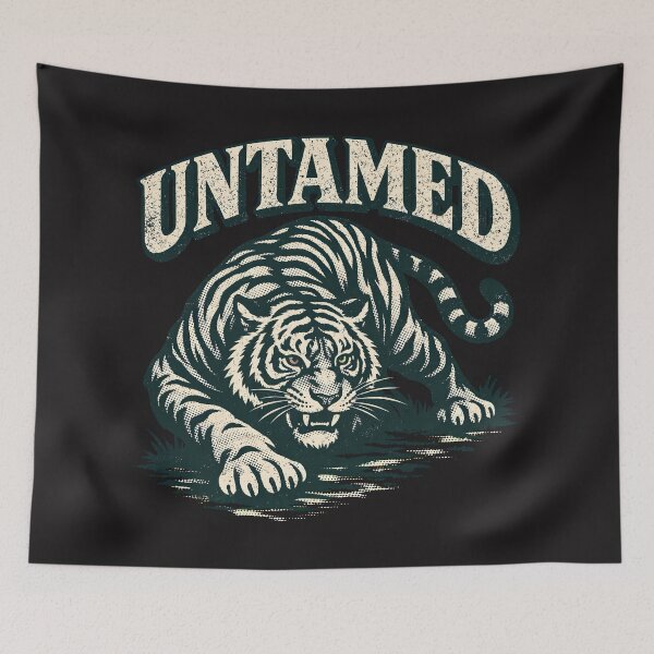 Item preview, Untamed Ferocious Tiger Streetwear Graphic designed and sold by AwesomeBeyondLimits.